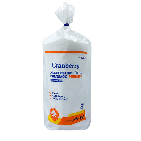 Algodón Hidrófilo Prensado Premium De 1 Kg - Cranberry