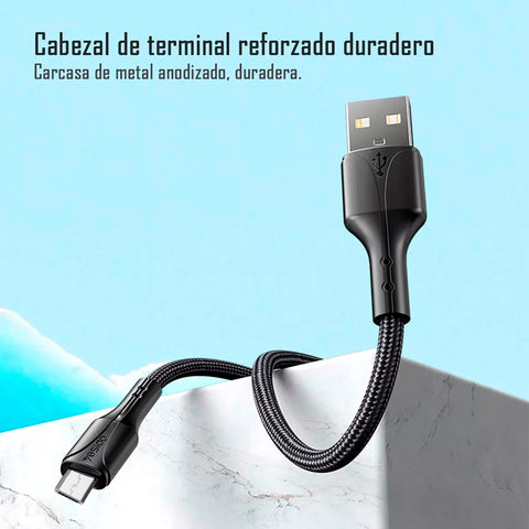 Cable Micro A Usb Premium Tejido 1.2 Metros Yesido Ca-97