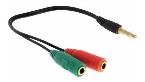 Cable Adaptador Cable Divisor Audio De 3,5 Mm De Auriculares