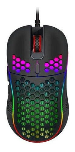 Mouse Gamer Premium Imice T98 Rgb 7200 Dpi Honeycomb Usb