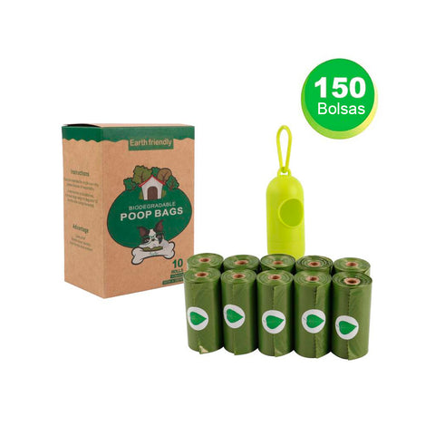 Dispensador Basura Para Mascota + 150 Bolsas Biodegradable