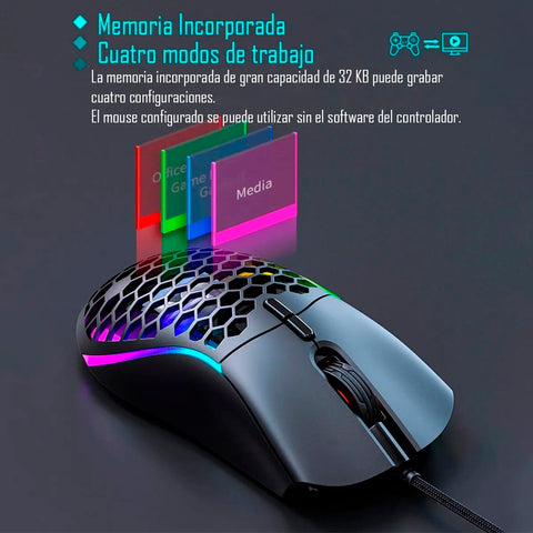 Mouse Gamer Personalizable Rgb Imice T60 6400 dpi